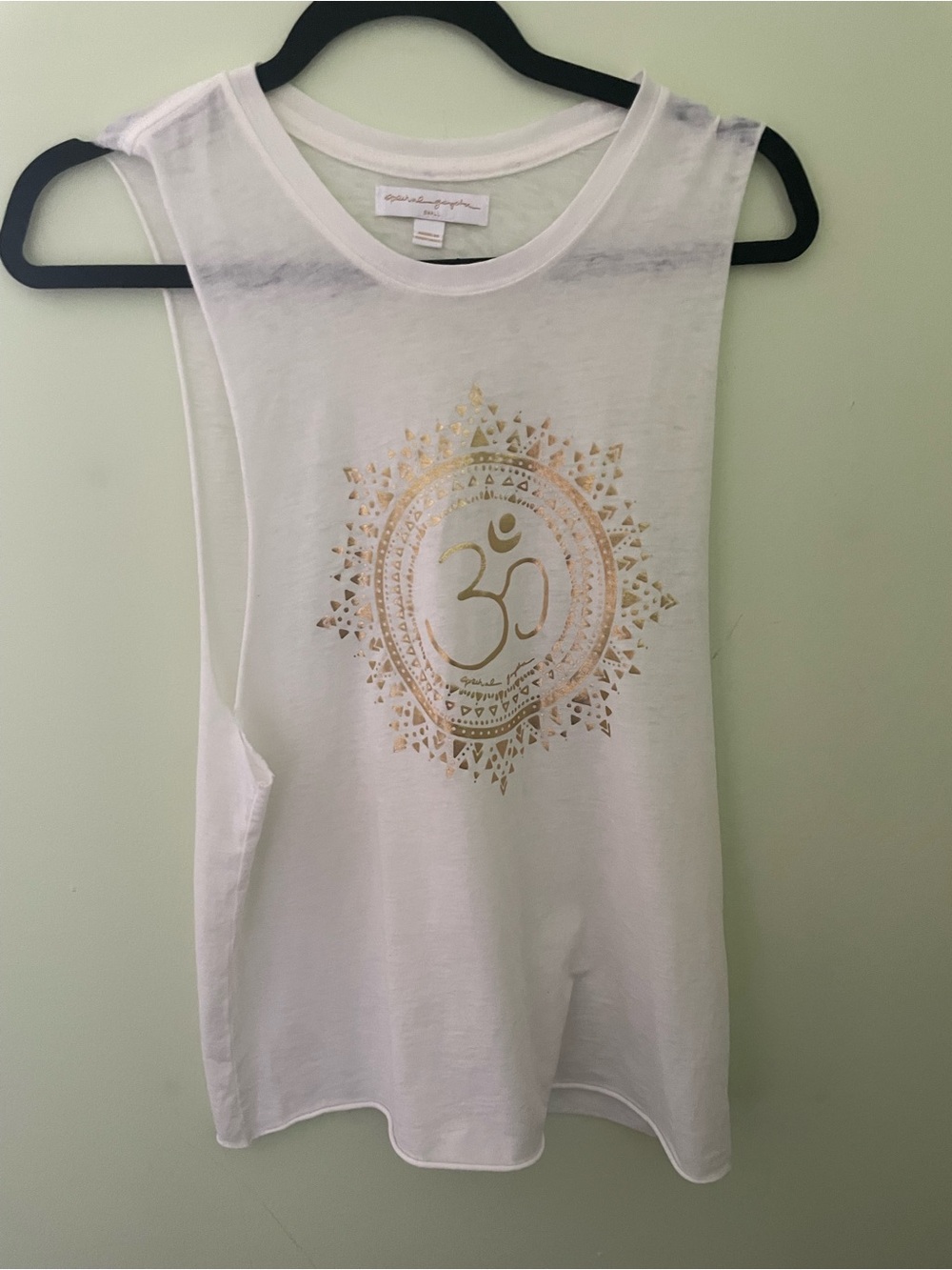 Spiritual Gangster Om Mandala Muscle Tank Top Size Small